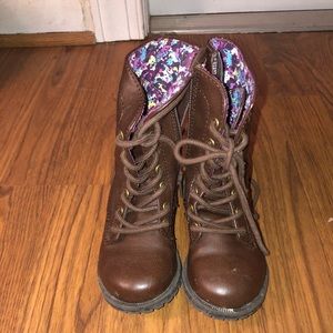 Toddler lace-up riding boot